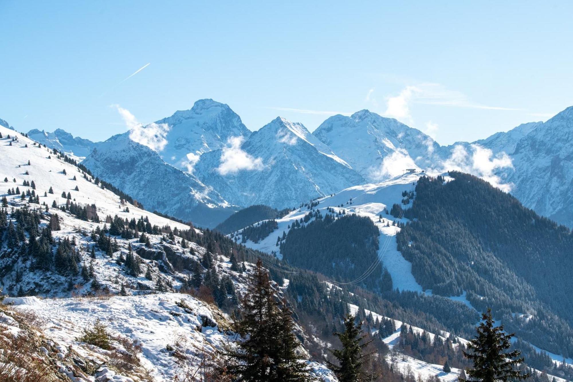 Appartement Confortable A L'Alpe D'Huez De 27 M² Avec Vue Montagne Eksteriør bilde
